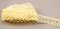 Guipure lace trim - yellow - width 1,8 cm