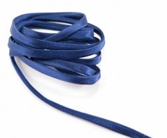 Textile tube - dark blue - width 0.6 cm