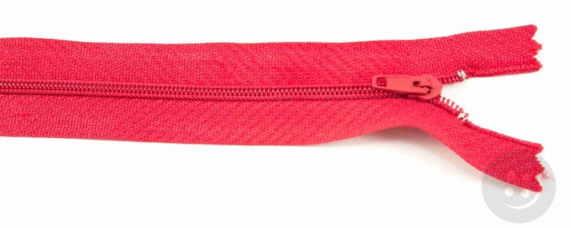 Nedělitelný jemný plastový spirálový zip (velikost číslo 3) různé barvy - délka 12 cm - 60 cm