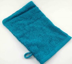 Terry towel - turquoise - size 15 cm x 22 cm