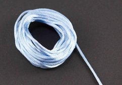 Satinkordel - Hellhimmelblau - Durchmesser 0,2 cm