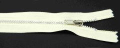Nedeliteľný kovový strieborný zips č.3 viac farieb - dĺžka (16 - 20 cm)
