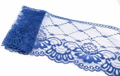 Nylon lace - royal blue - width 16 cm