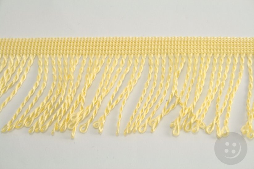 Fringes - žlutá - width 6 cm