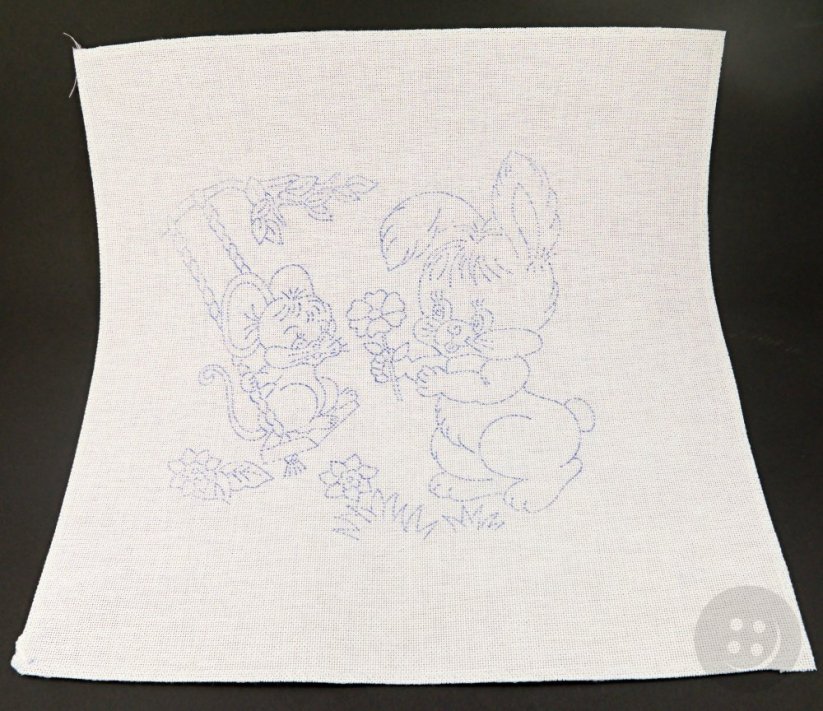 Embroidery pattern for children - animals - dimensions 35 cm x 35 cm