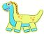 Brontosaurus - tyrkysová