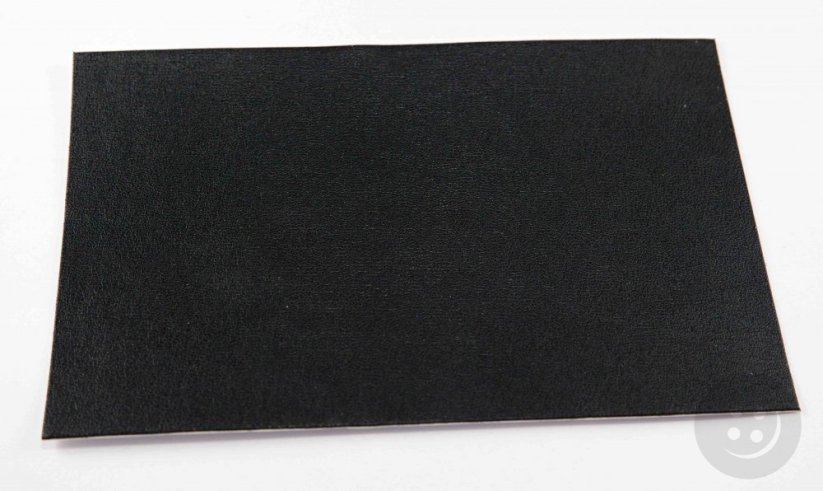 Selbstklebender Lederpatch - Schwarz - Größe 16 cm x 10 cm