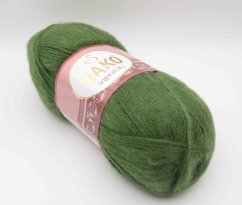 Priadza Angora luks - lesná zelená - 10665