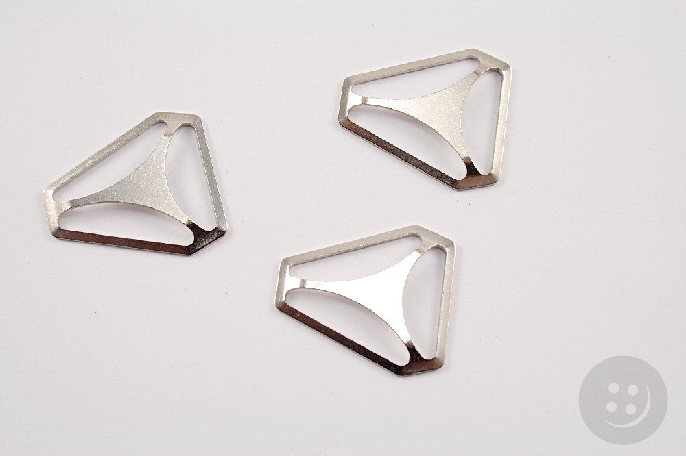 Dungaree clip silver pulling hole width cm ::