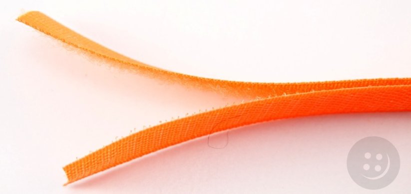 Našívací suchý zip - oranžová - šířka 2 cm