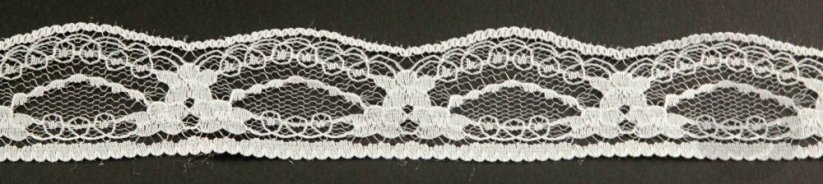 Polyester Lace - white - width 3 cm