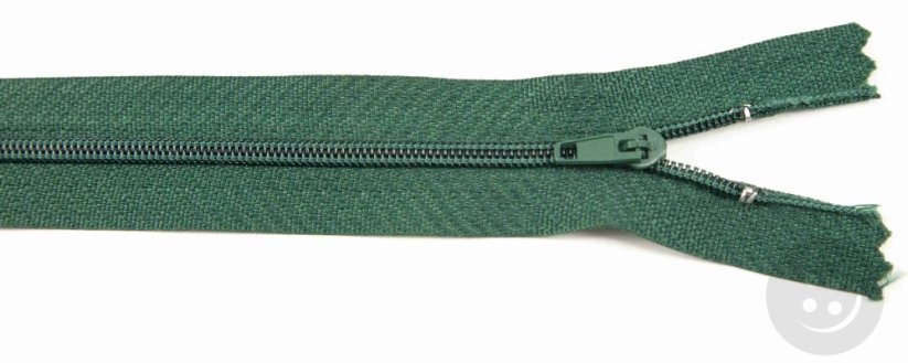 Nedělitelný jemný plastový spirálový zip (velikost číslo 3) různé barvy - délka 12 cm - 60 cm