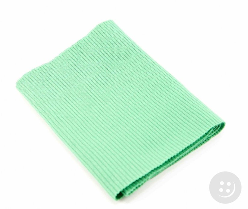 Polyester knit - green - dimensions 16 cm x 80 cm