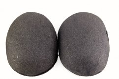 Wrapped shoulder pads - black - diameters 1.3 cm x 12 cm x 14 cm
