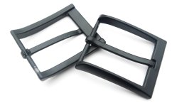 Quadratische schwarze Metall-Gürtelschnalle mit Dorn