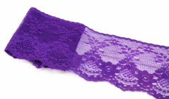 Nylon lace - purple - width 8 cm