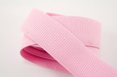 Soft colored elastic - light pink - width 3 cm