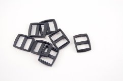 Plastic shortener - black - pulling hole width 1,7 cm