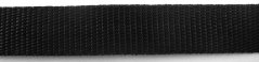 Polyesterový popruh - čierná - šírka 2,5 cm