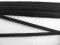 Cotton flat tape - black - width 0.6 cm
