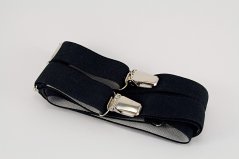 Men's suspenders - black - width 2,5 cm