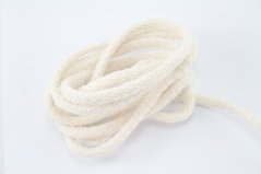 Baumwoll-Schnur für Klamotten -  creme - Durchmesser 0,5 cm