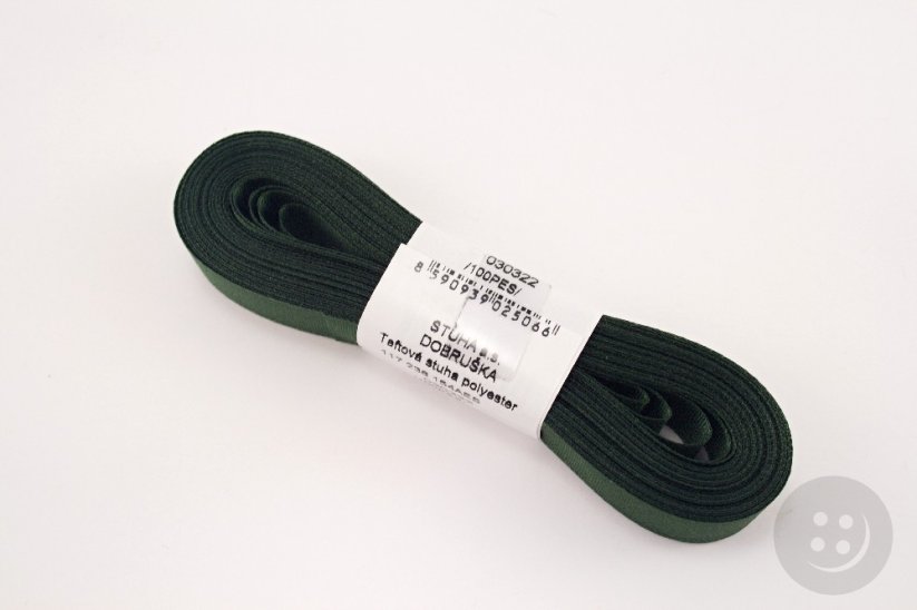Dark green taffeta ribbon No. 322