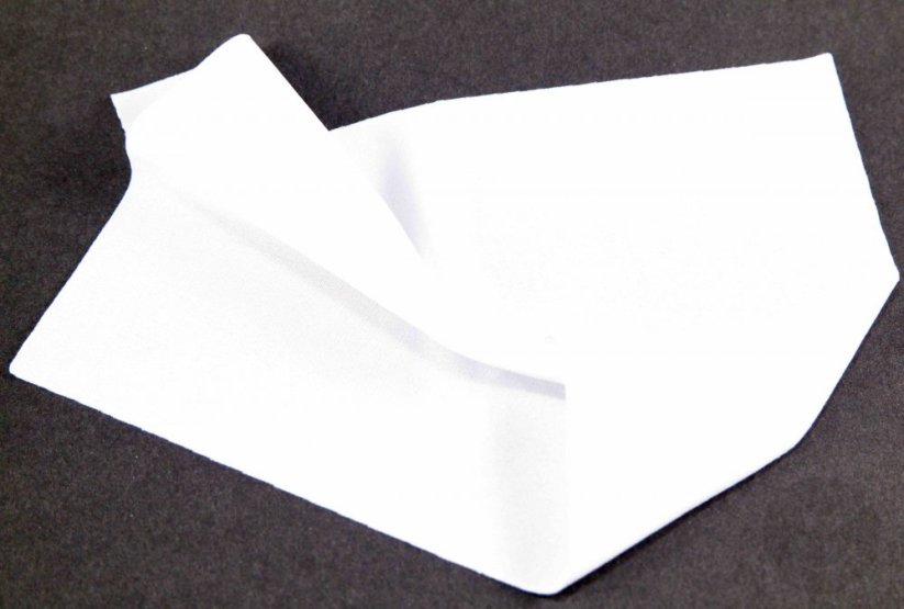 Elastic  iron-on patch - size 15 cm x 20 cm - white
