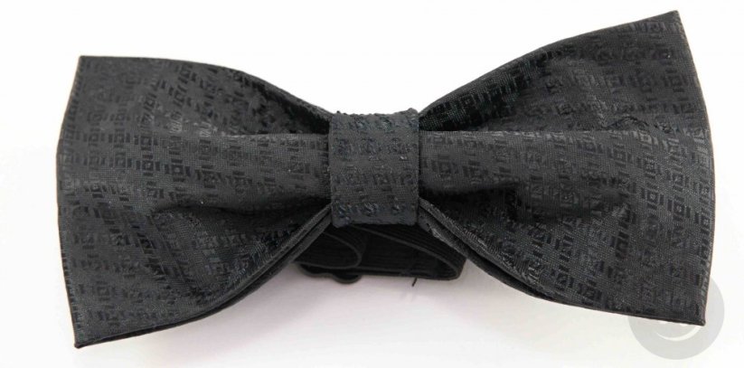 Men's bow tie - black pattern
