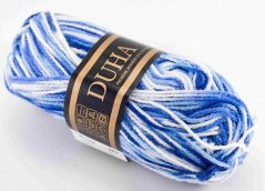 Garn Duha - blau-weiß 433