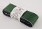 Taffeta ribbons with gold edge - dark green, gold - width 0.6 cm - 4 cm