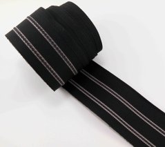 Taillenband - schwarz, weiß - Breite: 4,7 cm