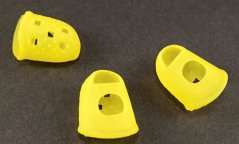 Silicone tailor's thimble - yellow - dimensions 3 cm x 2.5 cm