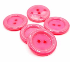 Hole maxi button - dark pink - diameter 3.8 cm