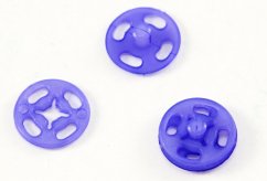 Plastic snap - purple - diameter 1.1 cm