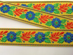 Festive ribbon - yellow - width 2,3 cm