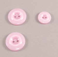 Buttonhole button - Pink - diameter 2,2 cm