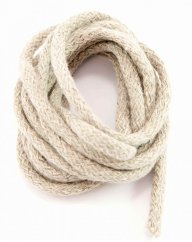 Bavlnená odevná šnúra - nefarbená - prírodná - priemer 0,5 cm