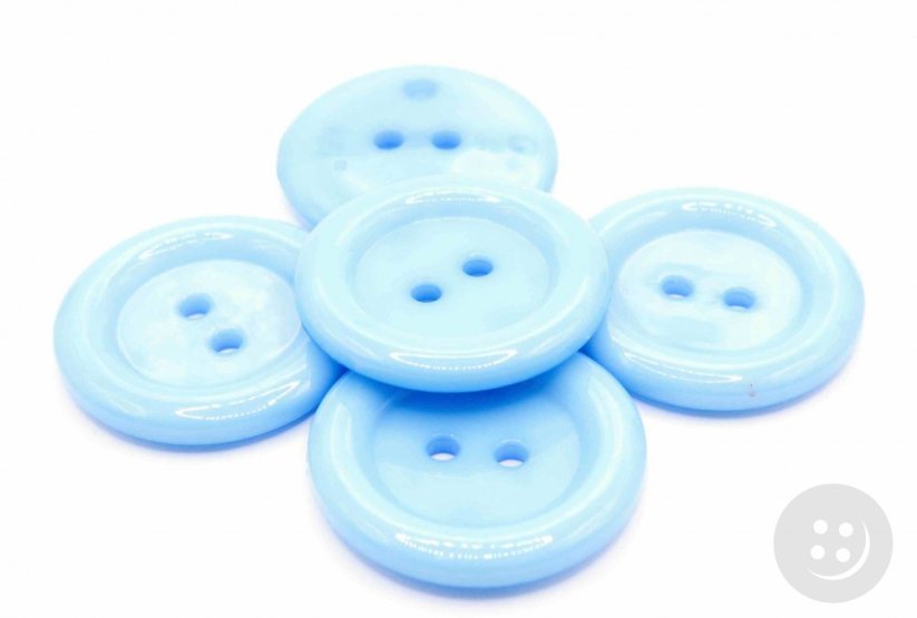 Hole maxi button - cobalt light blue - diameter 3.8 cm