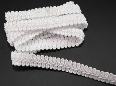 Galon trim - loops - white - width 1.5 cm