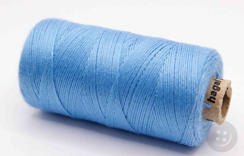 Polyester denim threads in a coil of 200 m - Light blue