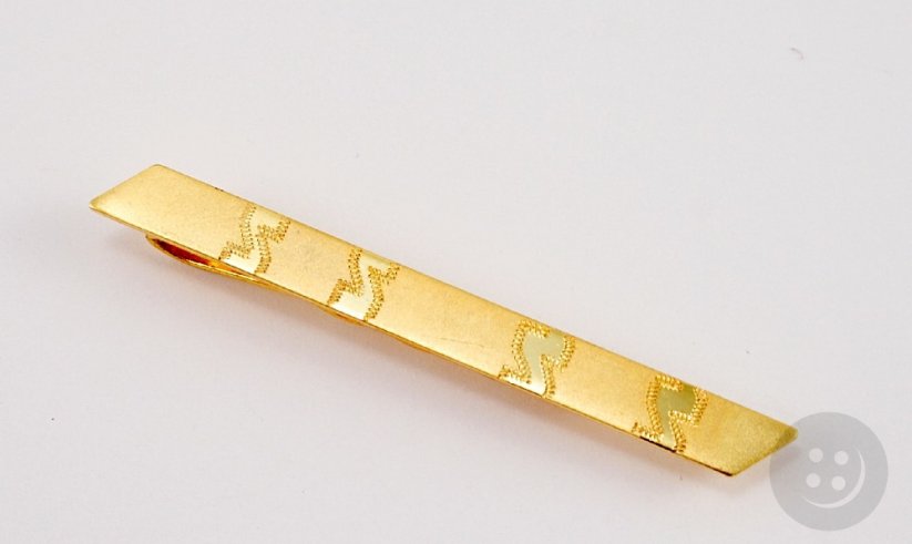 Krawattenclip - gold - Größe 6,5 cm x 0,5 cm