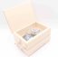 Natural foldable sewing box with sewing supplies