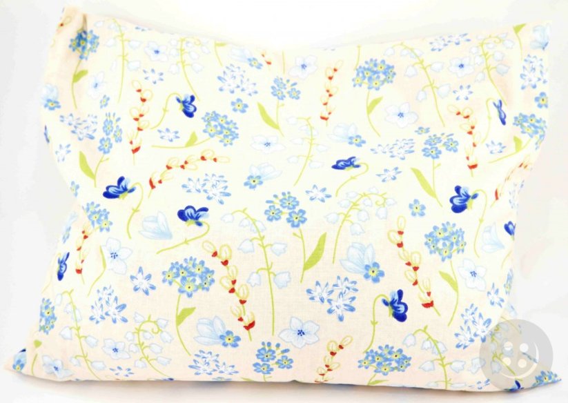 Pohankový polštářek - jarní květinky - rozměr 35 cm x 28 cm