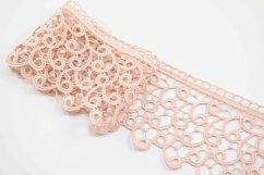 Guipure lace trim - beige - width 7,2 cm