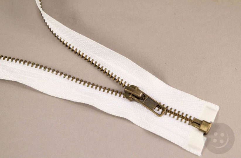 Dělitelný kovový starokovový zip č.5 více barev - délka (30 - 100 cm)