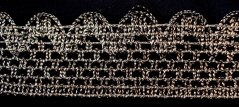 Band - schwarz, silber - Breite 3,5 cm