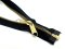 Brass zipper No. 5 divisible 215 cm - black II. quality