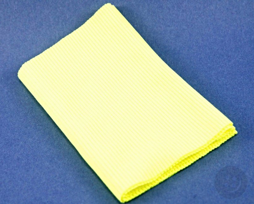 Polyesterový náplet - reflexná žltá - rozmer 16 cm x 80 cm