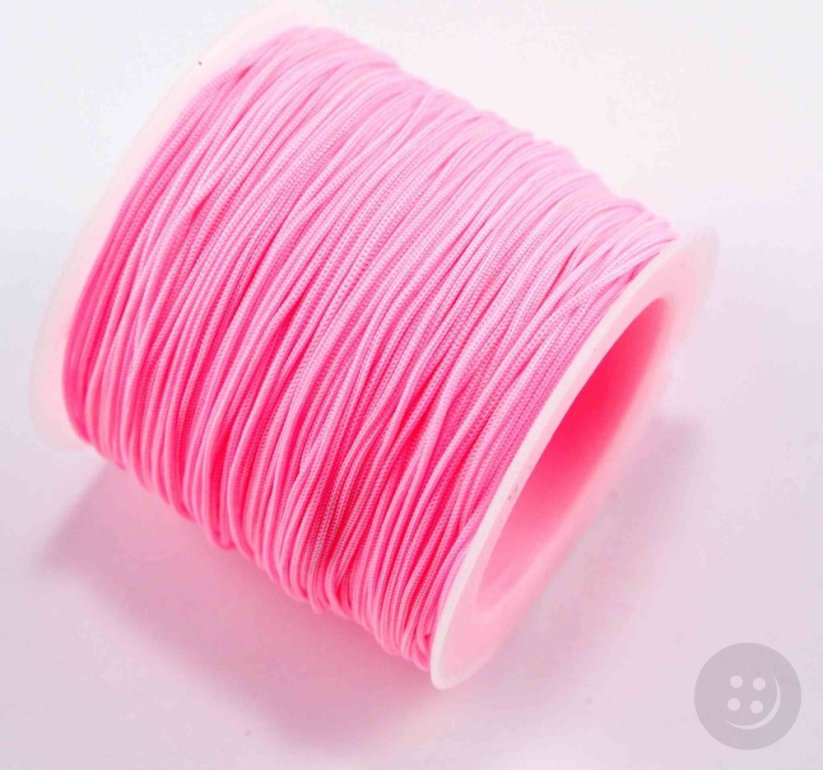 Farbiger Kordelzug - Hell-Pink - Durchmesser 0,1 cm